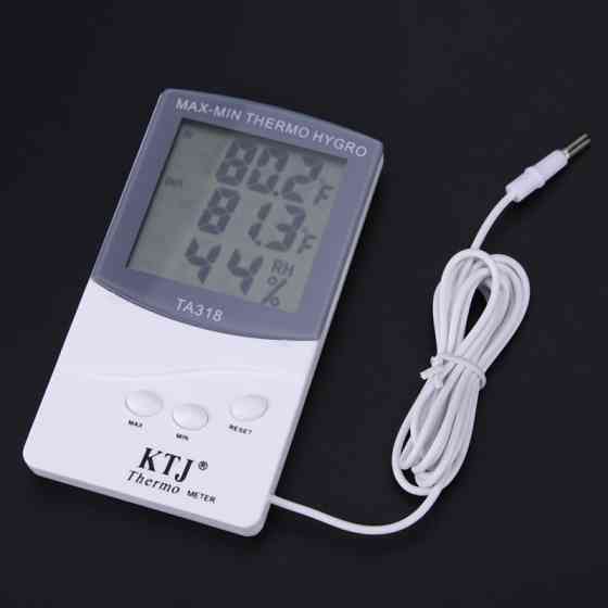 Цифровий термометр, гігрометр TA 318 + виносний датчик температури Винница