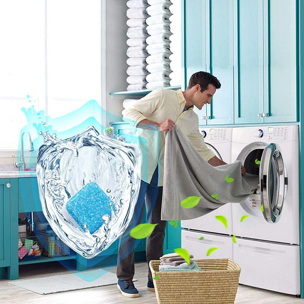 Таблетки для чищення пральних машин 12шт Washing machine cleaner / Антибактеріальний засіб очищення фільтра Київ - фото 7