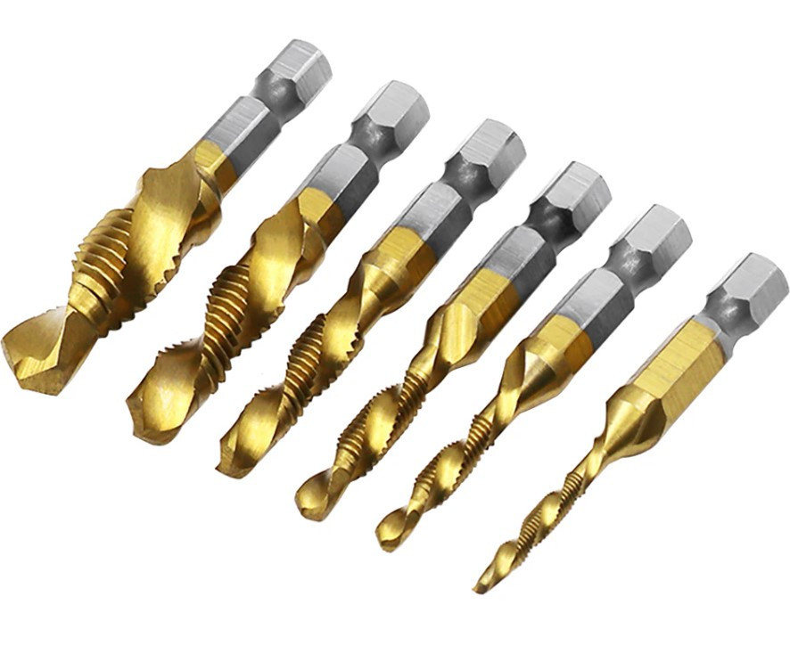 Набір свердел-мітчиків Duovite KST-9224 HSS 0.5-1.5 мм для нарізування різі, 6 шт. Винница - изображение 3