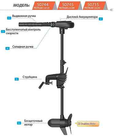 Электромотор Haswing Protruar 1.0 65lbs 12B бесщеточный Дніпро