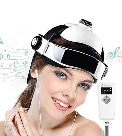 Массажер для головы электрический Benbo HM-1 пульт 7 режимов (подогрев, давление воздуха, вибрация, музыка) Киев