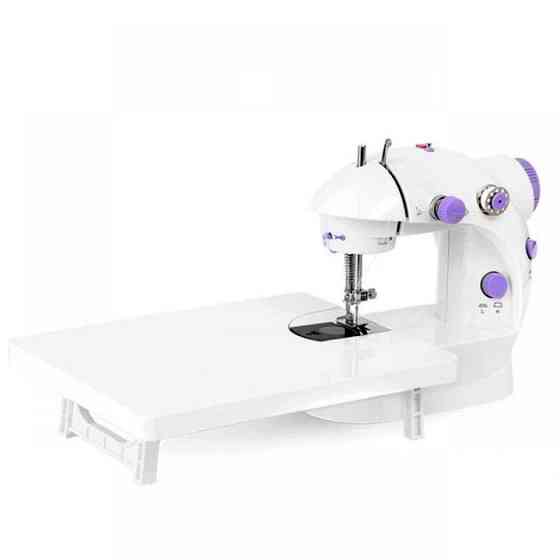 Мини швейная машинка 4 в 1 с педалью и адаптером Mini Sewing Machine FHSM 202 с доской NK-35 Львов