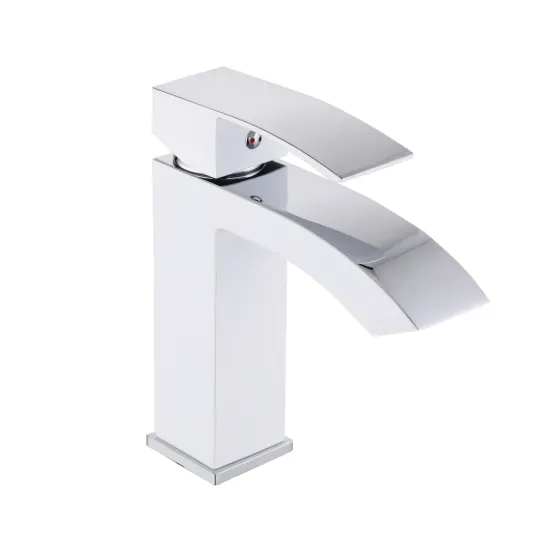 Змішувач для раковини Qtap Swan Cascada QTSWA270CRW45568 хром/білий Київ