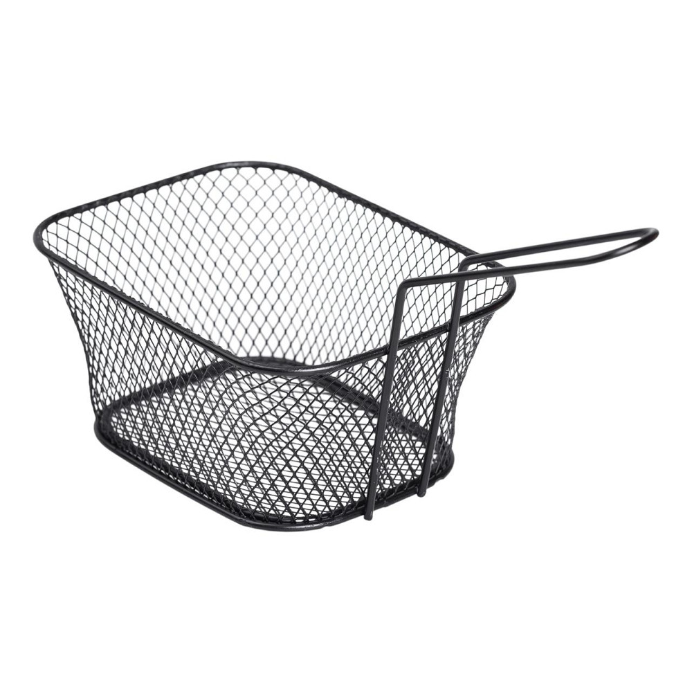 Zhongjing Кошик сервірувальний для картоплі фрі та снеків 14×10×6 см Чорний HP-19-8-B Киев - изображение 4
