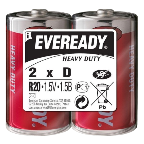 Батарейка сольова D/R20 (пл-2шт) Eveready Житомир - изображение 1