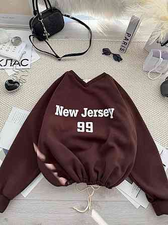 Унісекс базовий стильний світшот тринитка на флісі Шоколад Одеса