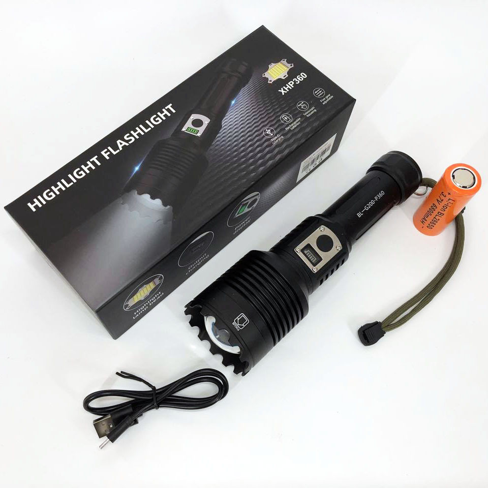 Потужний світлодіодний ліхтар Bailong, Тактичний ручний ліхтар для зсу, Тактичні ліхтарі акумуляторні AF-59 Львів - фото 4