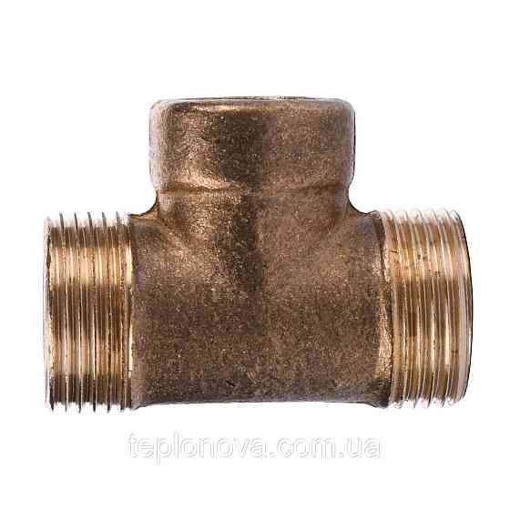 Трійник редукційний латунний 3/4| НР х 1/2| ВР х 3/4| НР літійний посилений 664Б Чернівці