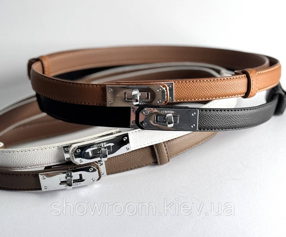 Жіночий ремінь шкіряний Hermes Гермес (280-2) коричневий Київ - фото 5