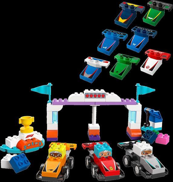 Конструктор LEGO DUPLO Town Автомобілі для перегонів і пілоти команд Формули-1, 70 деталей (10445) Харків - фото 4