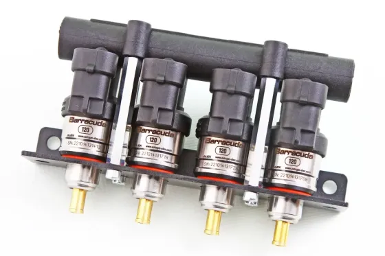 Форсунка ГБО Alex Barracuda 120 Нл/мин (4 шт. с рейкой и штуцерами) Винница