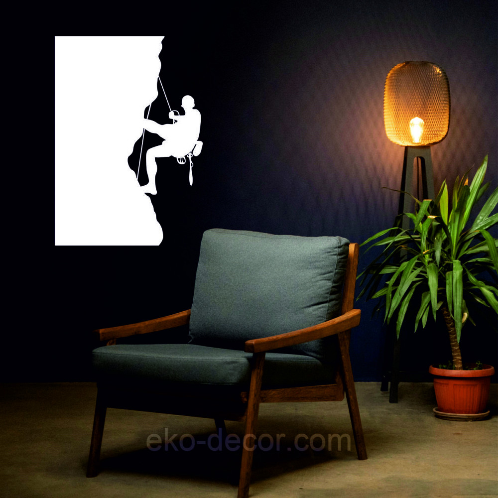 Декоративное настенное Панно «Скалолаз», Декор на стену 50*35 см, Белый Киев - изображение 7