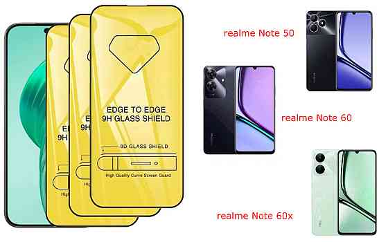 Захисне скло DefenzoGlass для realme Note 50, Note 60, Note 60x – подвійна міцність Київ