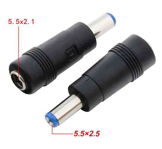 Перехідник живлення з DC5.5*2.1мм на DC5.5*2.5мм Вінниця