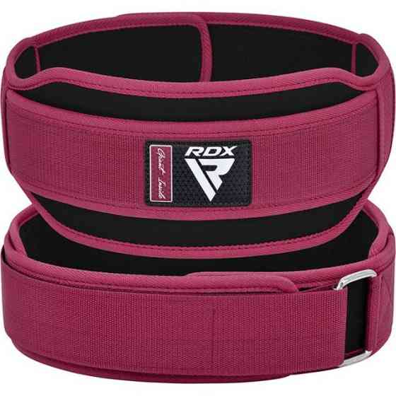 Пояс для важкої атлетики RDX RX5 Double Belt неопреновий Pink S Кам'янське