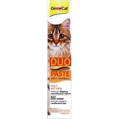 Паста для животных GimCat DUO PASTE Anti-hairball malt with cheese мальт и сыр 50 г (4002064427218) Винница