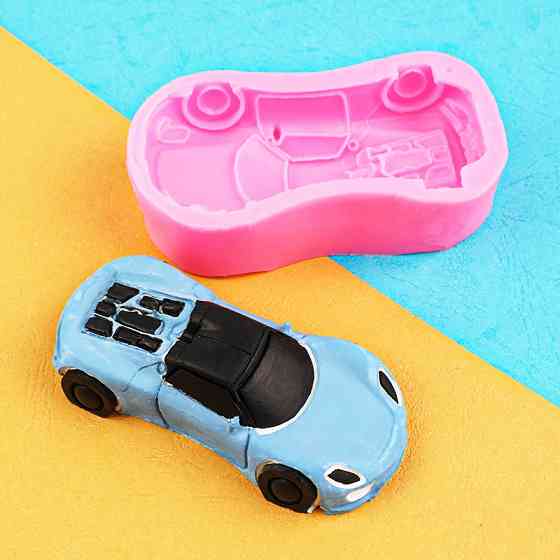 Форма силиконовая Машина 130 на 65 мм розовый Киев