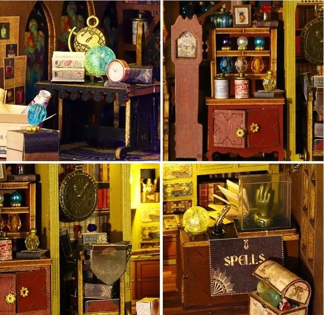 3D Румбокс DIY House Будинок скарбів + Пилозахисний купол (ES016-B) Київ - фото 5