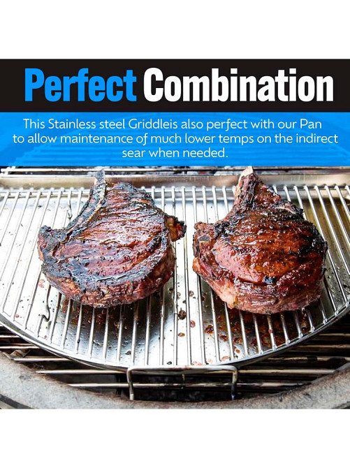 Решетка Slow and Sear Roast'N Smoke Rack для гриля и поддона Drip'N Griddle Pan ACC-RRS Код: 013696 Ровно - изображение 8