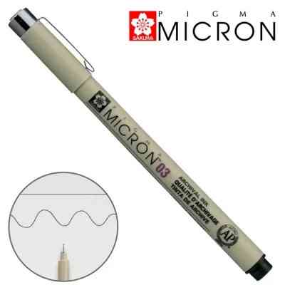 Лайнер Sakura Pigma Micron (0.3) 0,35 мм Чорний (084511306400) Вінниця