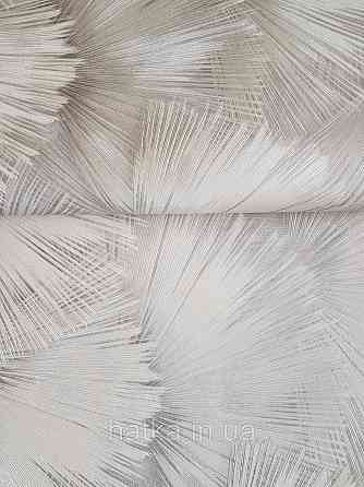 Обои виниловые на флизелиновой основе Rasch Incanto 1.06х10 абстракция фейерверк бежевые золото с серебром 3д Киев