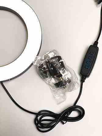 Кільцева світлодіодна LED лампа 16 см з тримачем для телефону Киев