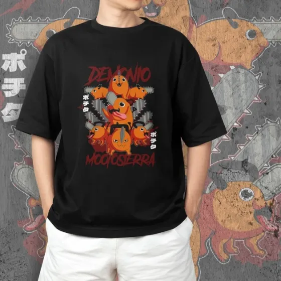 Футболка для подростка мальчика с принтом Человек Бензопила Почіта Размер 160 Anime10498 Днепр