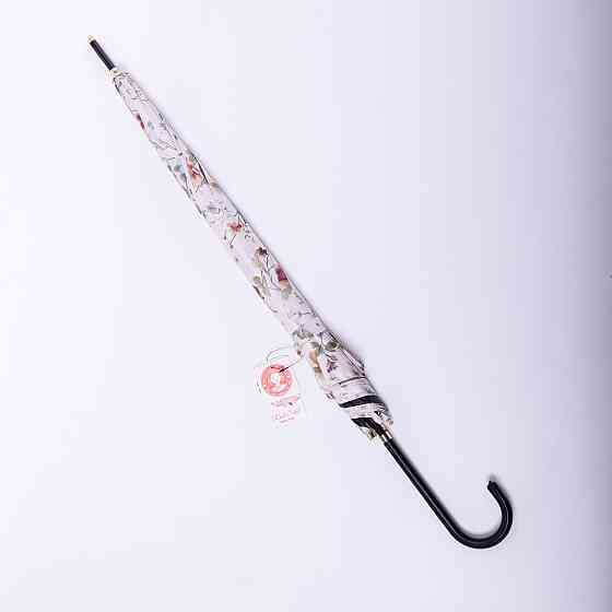 Классический зонт-трость полуавтомат из полиэстера 7 спиц диаметр 99 см Бежевый HP-23-7BE Киев