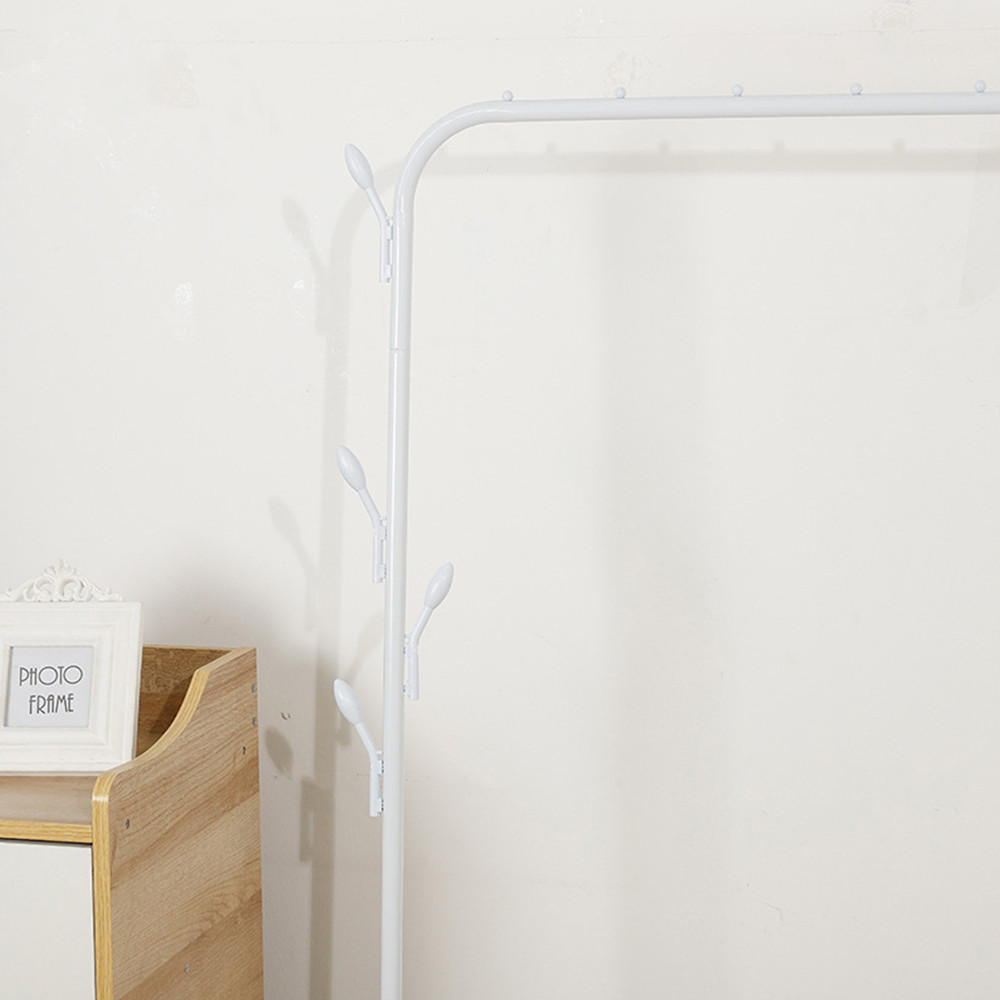 Мобильная вешалка для одежды с полкой на колесиках 145х80х42 см, складная вешалка для минмалстических комнат Каменец-Подольский - изображение 2