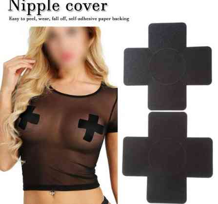 Наліпки на груди Хрест one size чорний Київ