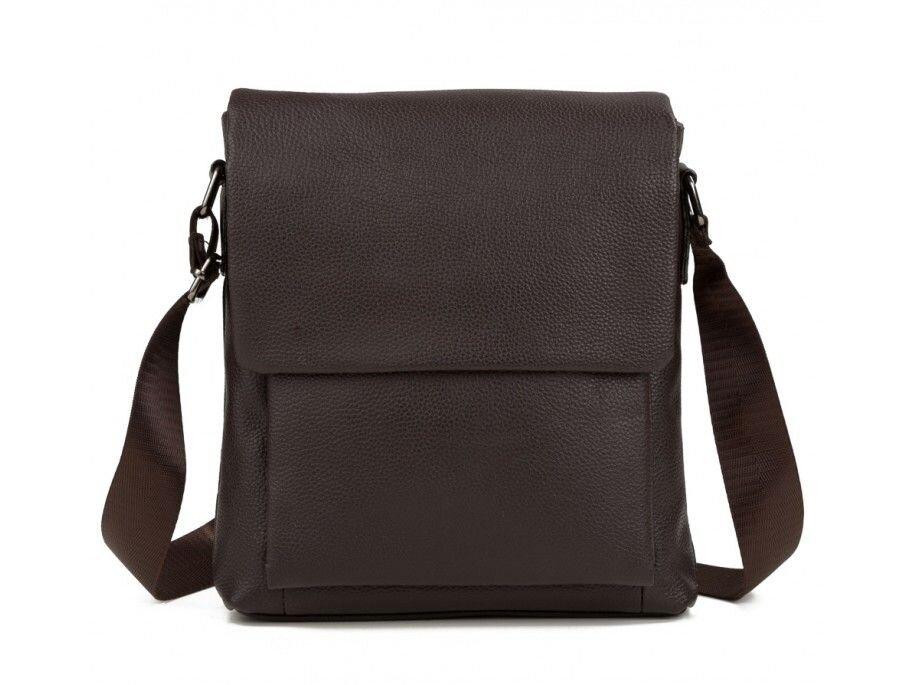 Сумка мессенджер Vintage 14577 кожаная Коричневая Киев - изображение 2