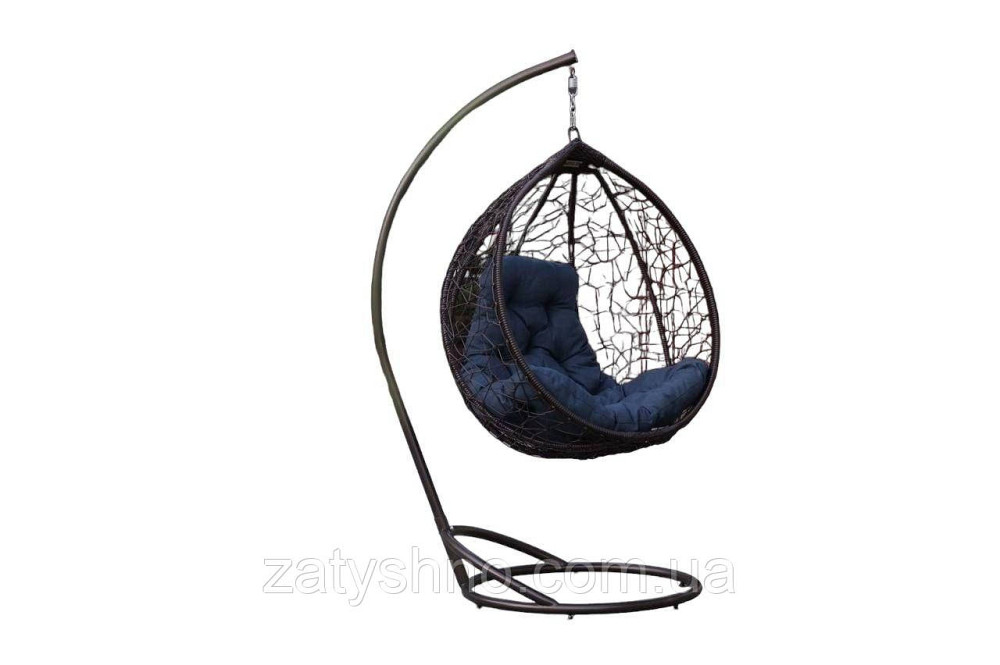 Ротангове підвісне крісло з подушкою Київ - фото 2