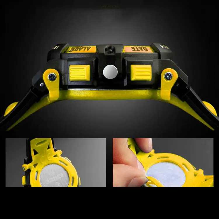 Детские спортивные наручные часы Skmei 1163 (Желтые) Винница - изображение 5