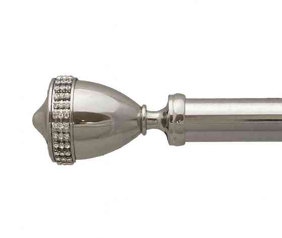 Карниз Orvit Етернія металевий дворядний техно гладка труба кільце металеве Нержавіюча Сталь 25\19 мм 160 см (00-00026545) Львів