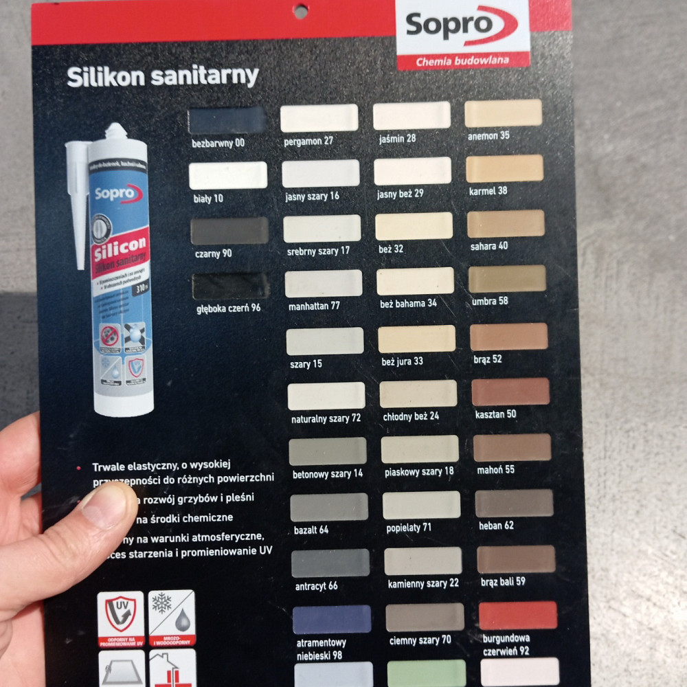 Силікон Sopro Silicon CZARNY №96 (чорний) 310 мл Киев - изображение 5