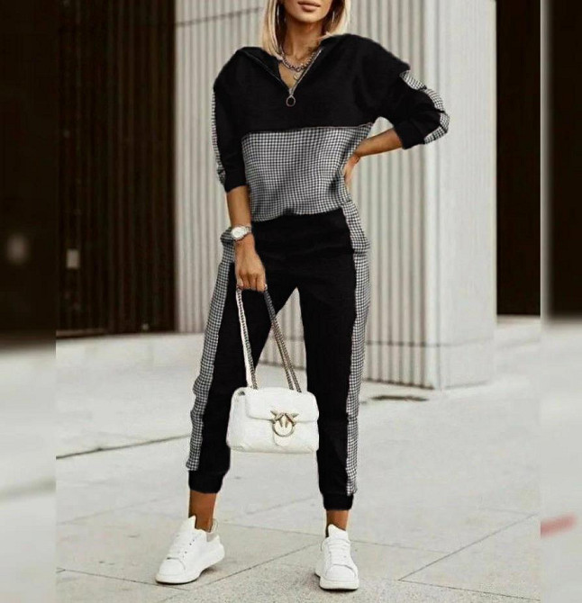 Повсякденний жіночий костюм із трикотажу "Flex" оптом | Батал | Розпродаж моделі Київ - фото 8