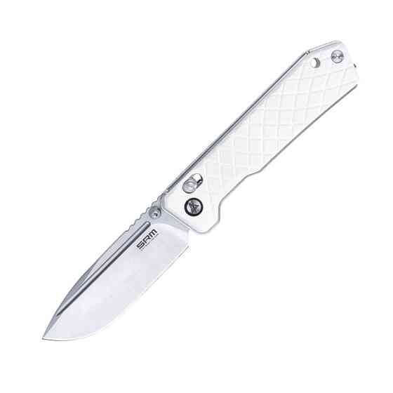 Ніж складаний туристичний SRM Rubik 7228B-GT2 (8.7 см) 14C28N / G10 білий Київ