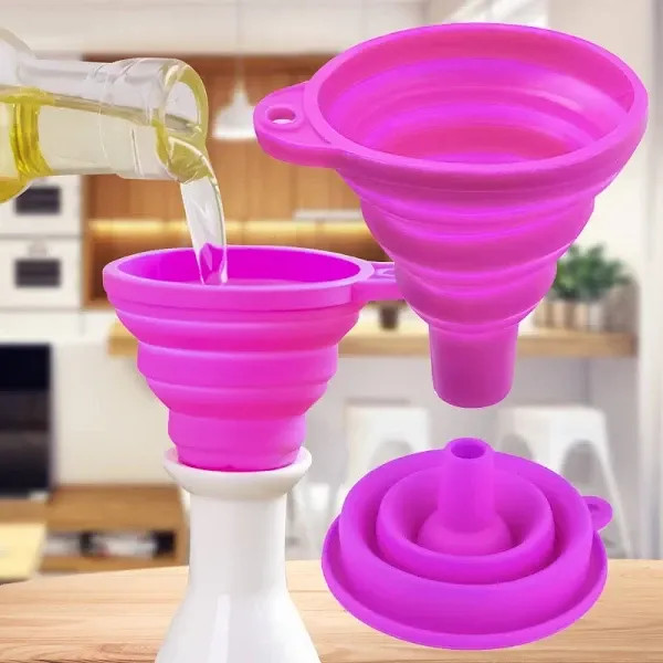 Складная Воронка (лейка) силиконовая для жидкостей  Frico FRU-196 PD Одесса - изображение 1