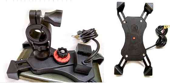 Крепление для телефона на руль +USB разьем (22- 3 см) Мукачево