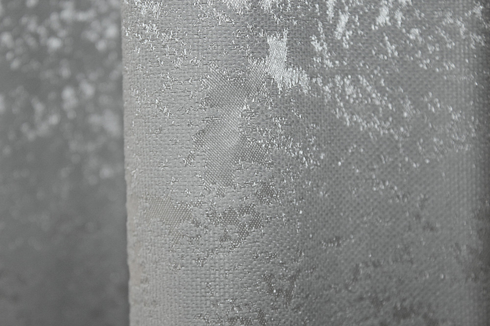 Комплект коротких штор VR-Textil Льон мармур Pavliani № 1179ш Сірий 130х170 см 2 шт (35-0067) Київ - фото 7