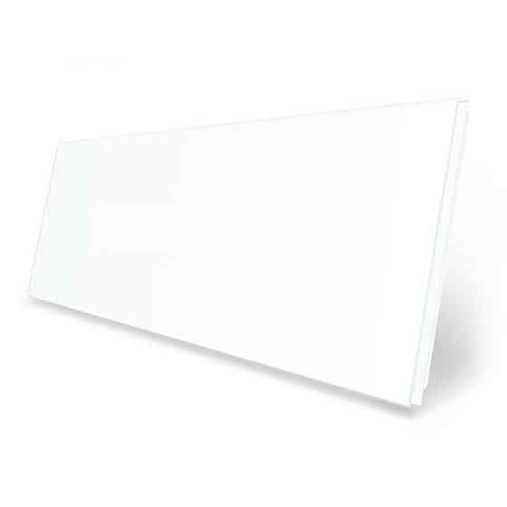 LIVOLO Рамка 4-постова порожня Х сенсорів (Х-Х-Х-Х) LIVOLO, загартоване скло, біла, 294×80 мм ( Коломия