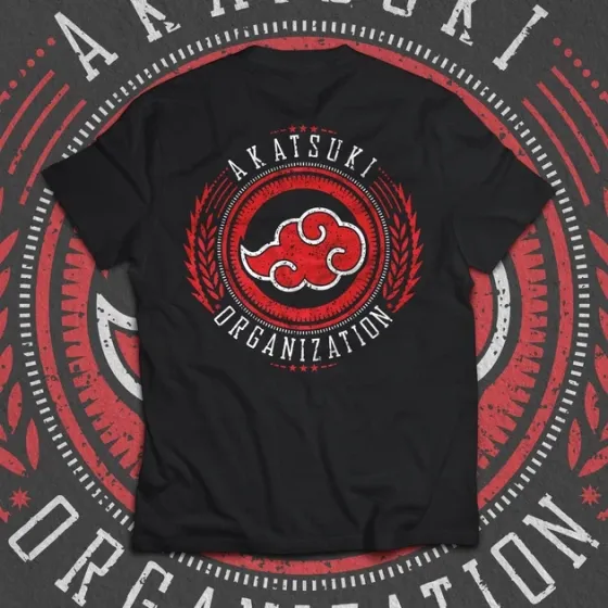 Футболка мужская с принтом Наруто Akatsuki Organization Размер 48 Anime0795 Днепр