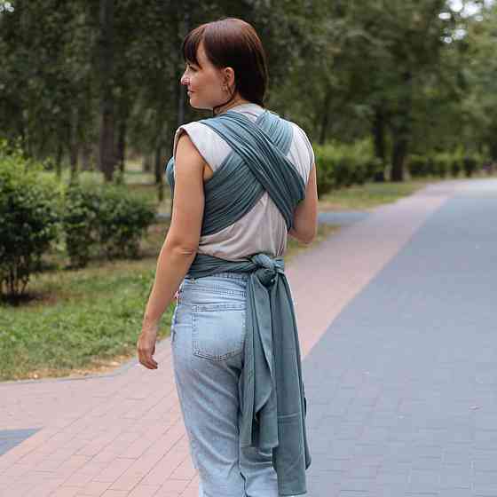 Трикотажний слінг-шарф Love & Carry - Базилік PLUS Київ