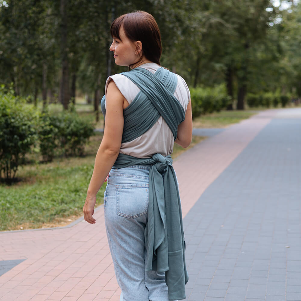 Трикотажний слінг-шарф Love & Carry - Базилік PLUS Київ - фото 3