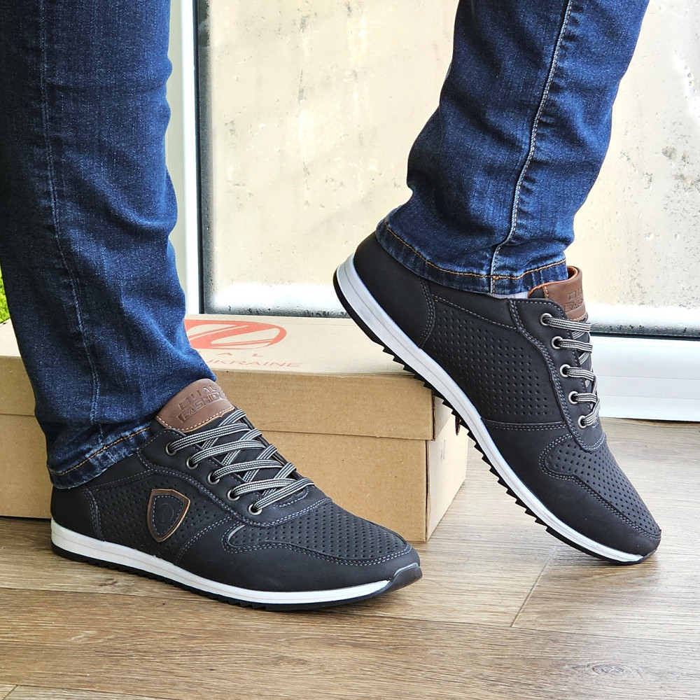 Чоловічі мокасини Літні Кросівки Сіточка Чорні (розміри: 40,41,42,43,44,45) Відео Огляд — 04-1 Дніпро - фото 10