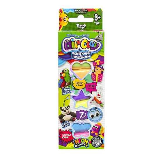 Набір креативної творчості "Air Clay" ARCL-01-01U-02U 7 кольорів Вид 1 Вінниця