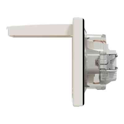 Розетка Schneider Electric ASFORA з кришкою IP44, крем (EPH3100323) Вінниця