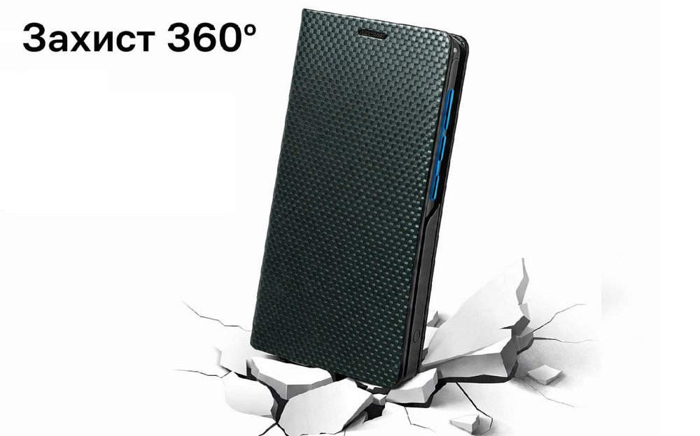 Чохол-книжка PlastGuard для Xiaomi Redmi 14C, 14 Pro, 14 Ultra — екошкіра, пластиковий бампер, магнітна застібка, функція Київ - фото 1