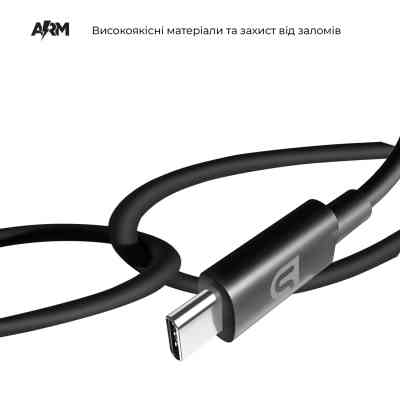 Зарядное устройство Armorstandart AR-C43 Type-C PD30W + USB QC 3.0 Grey + cable USB-C (ARM82463) Винница