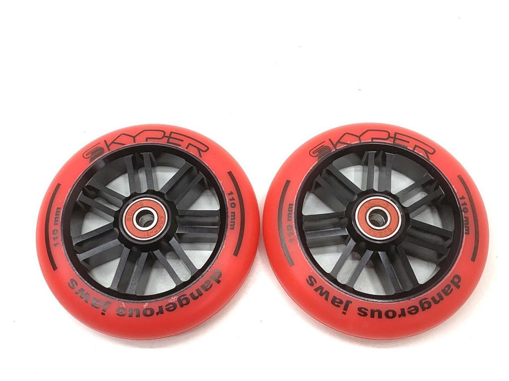Колеса для трюкового самокату Skyper 2шт 110 мм PU Червоний (WL-0040-110) Чернигов - изображение 1